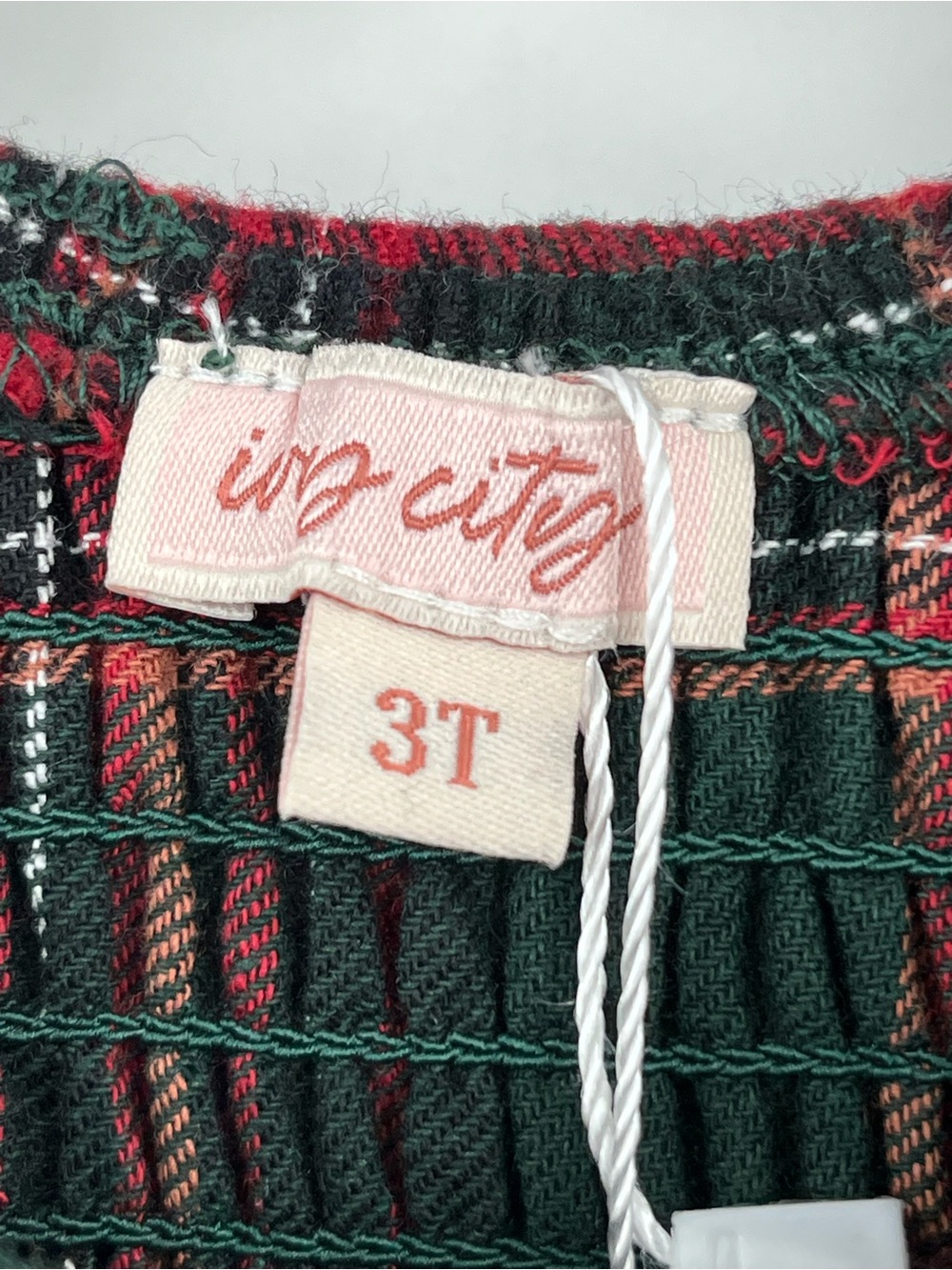 Ivy City Co Mini Hattie Cotton Dress 0923 Evergreen Plaid Girls 3T green ruffle - Picture 5 of 8